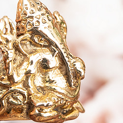 【選べるサイズ】ホワイトメタルのガネーシャリング - サブ2