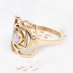 天然石が入ったチャクラリング　ムーラダーラ - サブ3