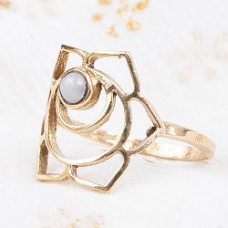 天然石が入ったチャクラリング　スヴァディスタナ - サブ3