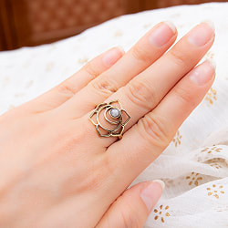 天然石が入ったチャクラリング　スヴァディスタナ - サブ5