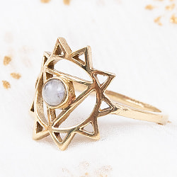 天然石が入ったチャクラリング　マニプラ - サブ3