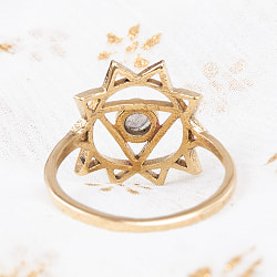 天然石が入ったチャクラリング　マニプラ - サブ4