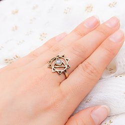 天然石が入ったチャクラリング　マニプラ - サブ5