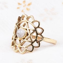 天然石が入ったチャクラリング　アナハタ - サブ3