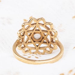 天然石が入ったチャクラリング　アナハタ - サブ4