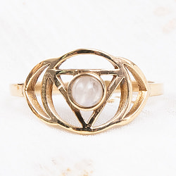 天然石が入ったチャクラリング　アジナ - サブ2