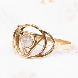 天然石が入ったチャクラリング　アジナ - サブ3