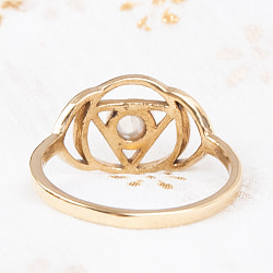 天然石が入ったチャクラリング　アジナ - サブ4