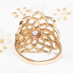 天然石が入ったチャクラリング　サハスラーラ - サブ4