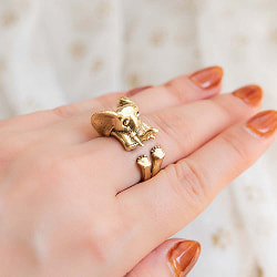 【安心のフリーサイズ】インドのぞうさんリング - サブ2