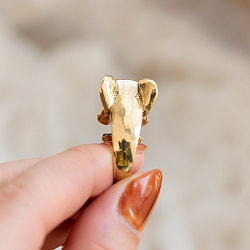 【安心のフリーサイズ】インドのぞうさんリング - サブ5