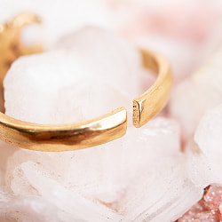 【安心のフリーサイズ】オーンのリング-ゴールド＆シルバー - サブ3