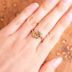 【安心のフリーサイズ】オーンのリング-ゴールド＆シルバー - サブ4