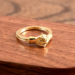 ハンドシェイクのゴールドリング - サブ2