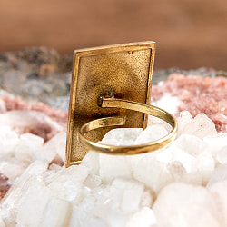 【安心のフリーサイズ】絵画のようなチャンドラ・スーリヤ　ゴールドリング - サブ4