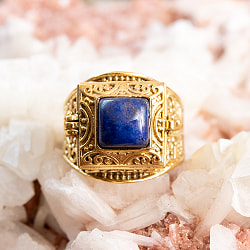 美しさに隠された秘密　ラピスラズリのシークレット王族リング - サブ2