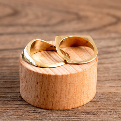 【2点セット】重ね付け　月と太陽のゴールドリング - サブ4