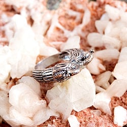 【安心のフリーサイズ】大ぶりな孔雀　象　リング - サブ3