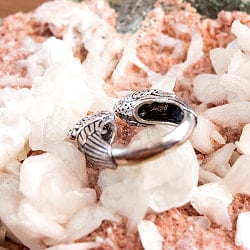 【安心のフリーサイズ】大ぶりな孔雀　象　リング - サブ4