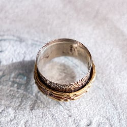 くるくる回る　インド占星術のリング 指輪 回転リング3連 - サブ4