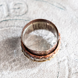 くるくる回る　インド占星術のリング 指輪 回転リング3連 - サブ4