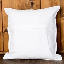 カラフルフラワー刺繍のコットンクッションカバー - サブ4