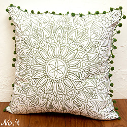 マンダラ柄のシンプルクッションカバー - サブ5