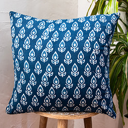 インディゴブルーの伝統藍染め クッションカバー - サブ4