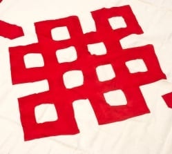 チベットのレストランのれん - 赤 - サブ2