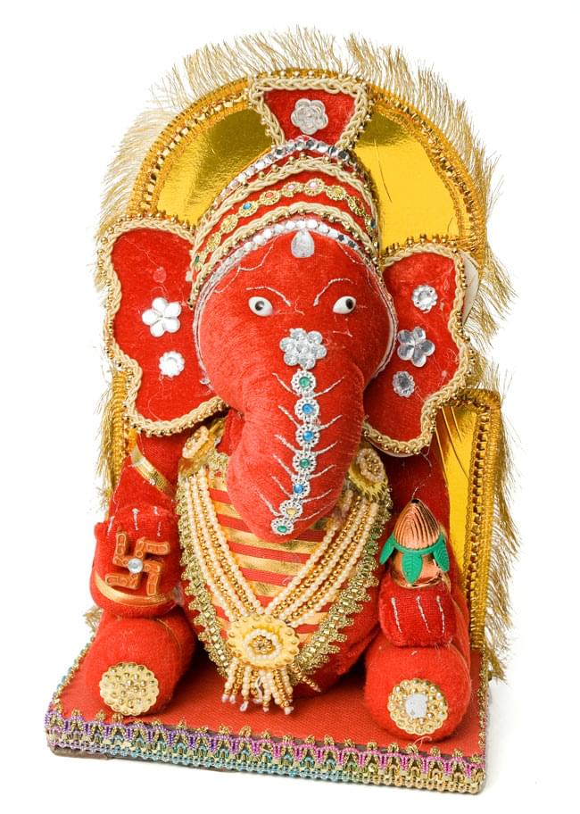 ガネーシャ像 金と赤 約30cm ガネーシャ像 金と赤 約30cm ガネーシャ像 金と赤 約30cm ガネーシャ
