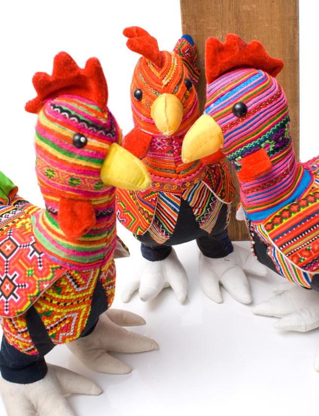 モン族の手作りぬいぐるみ - にわとり の通販 - TIRAKITA.COM 