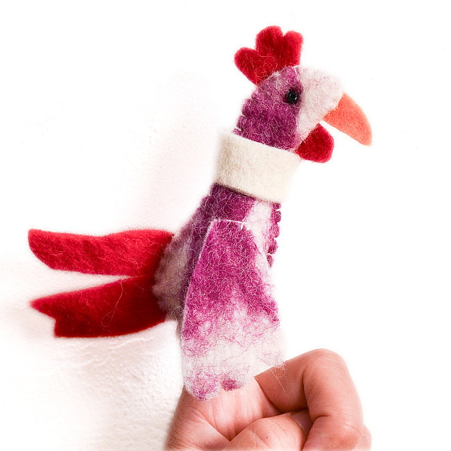 優しいぬくもり ネパールフェルトのフィンガーパペットの選択用写真