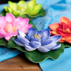 〔約9.5cm〕水に浮かぶ 睡蓮の造花 フローティングロータス - サブ5