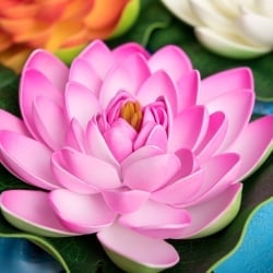 〔約17.5cm〕水に浮かぶ 睡蓮の造花 フローティングロータス - サブ3