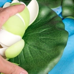 〔約20cm〕水に浮かぶ 睡蓮の造花 フローティングロータス - サブ5