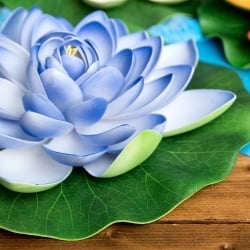 〔約27.5cm〕水に浮かぶ 睡蓮の造花 フローティングロータス - サブ5