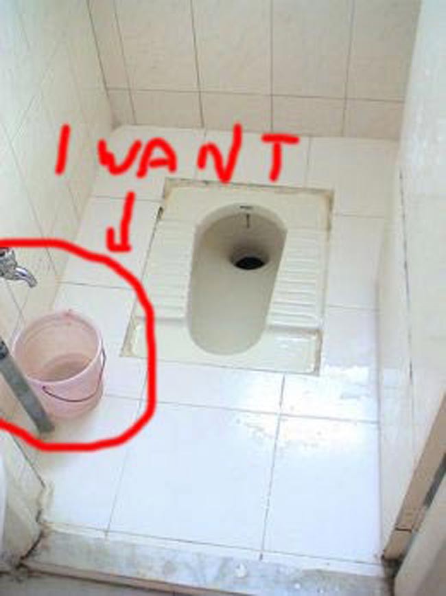 インドのトイレセット - バケツとハンドペール【薄グリーン】 8 - この商品をインドにオーダーした時の写真です。