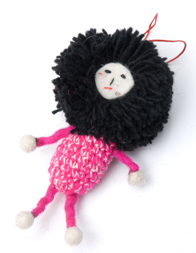 【3個セット】【ネパールのゆるきゃら?】あふろらいおん 6 - 全体写真です