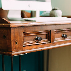 槌目仕上げ アイアンプルノブ ヴィンテージ調 直径3cm - サブ3