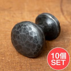 【10個セット】槌目仕上げ アイアンプルノブ ヴィンテージ調 直径2.4cmの商品写真