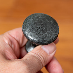 【20個セット】槌目仕上げ アイアンプルノブ ヴィンテージ調 直径4cm - サブ5