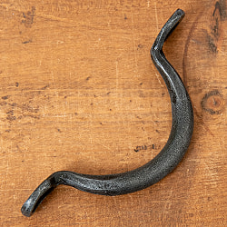 【4個セット】アイアン ドアハンドル ヴィンテージ調 ブリッジ型 幅9.5cm - サブ5