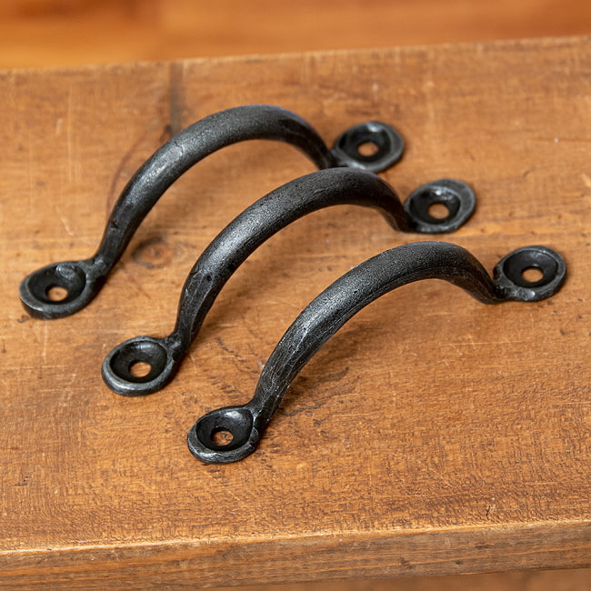 【20個セット】アイアン ドアハンドル ヴィンテージ調 ブリッジ型 幅9.5cm 9 - 様々なアレンジに御利用ください。