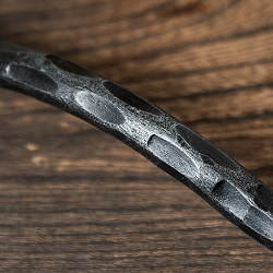 【10個セット】槌目仕上げ アイアンドアハンドル ヴィンテージ調 幅15cm - サブ4