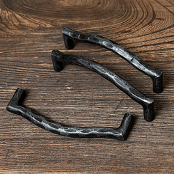 【20個セット】槌目仕上げ アイアンドアハンドル ヴィンテージ調 幅15cm - サブ2