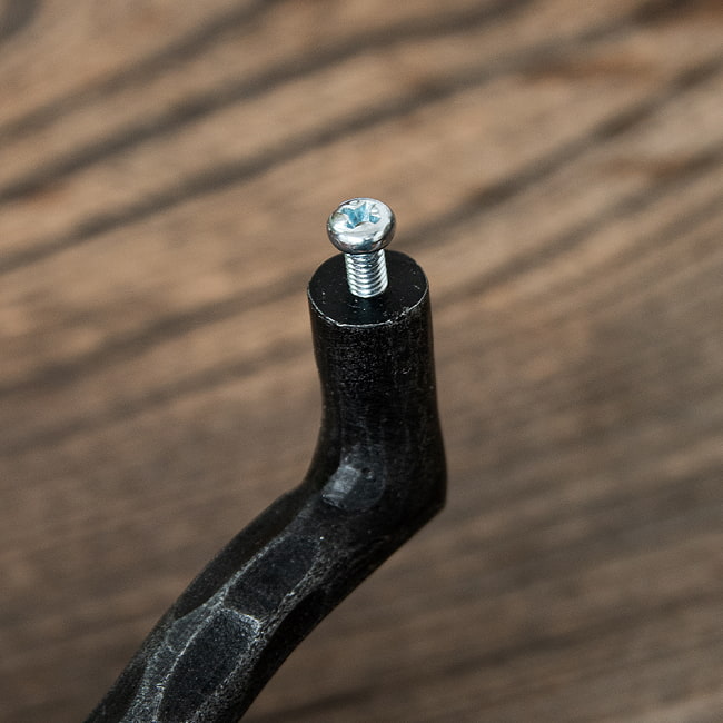 【20個セット】槌目仕上げ アイアンドアハンドル ヴィンテージ調 幅15cm 7 - M4（ピッチ0.7）規格のネジが適合します。