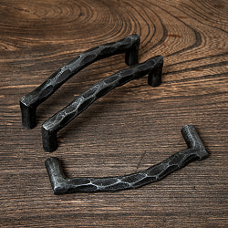 【10個セット】槌目仕上げ アイアンドアハンドル ヴィンテージ調 幅12.5cm - サブ2