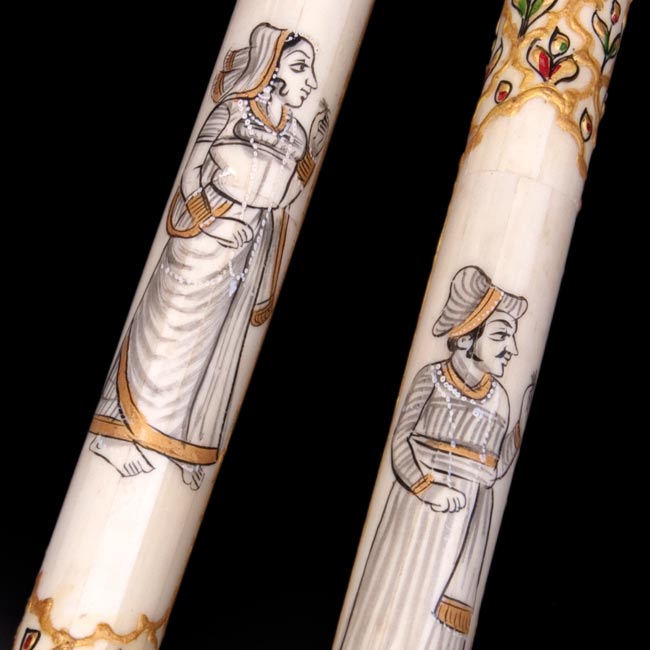 象牙風 ステッキ 杖 全長86cm TIRAKITA インド マハラジャ 希少 象牙風 ステッキ 杖 全長86cm TIRAKITA インド マハラジャ 希少
