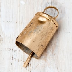 【3個セット】手作りのやさしい音色 インドの銅仕上げベル-【3.5cm*6.5cm】 - サブ2