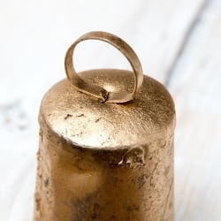 【3個セット】手作りのやさしい音色 インドの銅仕上げベル-【3.5cm*6.5cm】 - サブ3